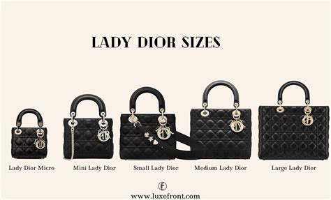 lady dior mini dimensions|Lady Dior bag size guide.